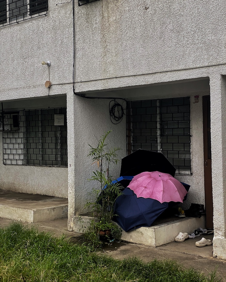 Umbrellas outside